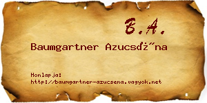 Baumgartner Azucséna névjegykártya